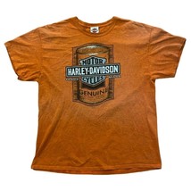 Harley-Davidson Orange Double-Sided Lynchburg TN Graphic T-Shirt Adult Size XL - £18.03 GBP