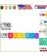 BPA-Free Weekly Pill Organizer with 7 Compartments &amp; 5 Alarms - Perfect ... - $590.63 MXN