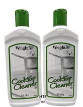 2x Wright&#39;s Cooktop Cleaner Cream Glass Ceramic Top Clean &amp; Polish 10oz ... - £30.94 GBP