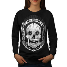 Mexican Skull Death Jumper Evil Monster Women Sweatshirt - £15.01 GBP