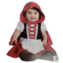 Infants&#39; Baby Red Riding Hood Costume 6-12 Months Includes Dress &amp; Cape - $14.86