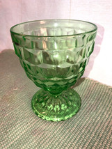 Vintage 3 Piece Lot Of Depression Glass Candy Bottom Cup And Sugar Bottom Mint - £7.86 GBP