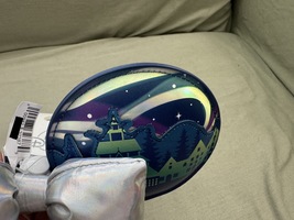 Walt Disney World Epcot Norway Light Up Minnie Mouse Ears Headband Removable Bow image 3