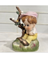 Vintage Boy  Ceramic Figurine 4” Tall - $7.99