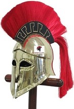 Vintage Copper Medieval Ancient Costume Armour Roman Greek Corinthian Helmet - £145.64 GBP