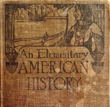1918 An Elementary American History Book Cover For Crafts Collectibles A... - £7.88 GBP