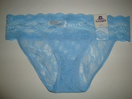 New b.tempt&#39;d by Wacoal Lace Kiss Bikini Panty 978182 Blue Size L - £10.33 GBP