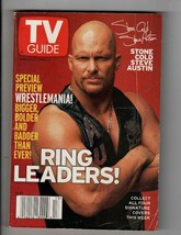 VINTAGE Mar 27 1999 TV Guide Stone Cold Steve Austin Facsimile Signed Magazine - £7.90 GBP