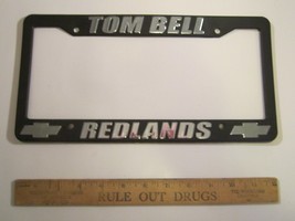 License Plate Plastic Car Tag Frame Tom Bell Redlands 10V - £21.20 GBP