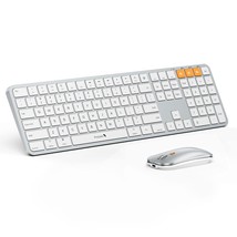 Backlit Bluetooth Keyboard Mouse For Mac Os, Ultra Slim Wireless Keyboard Mouse  - £81.52 GBP