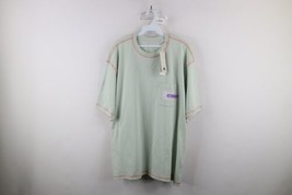 New Adidas Womens Large Spell Out Boyfriend Fit Baggy Pocket T-Shirt Mint Green - £35.05 GBP