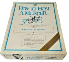 Vintage 1986 How To Host a Murder Grapes Of Frath Mystery Party Game - $29.65