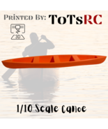 Canoe 3D Printed Model RC Car Crawler Accessories 1/10 1/12 Scale - $34.36 CAD