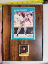 Kirby Puckett Baseball Card Plaque and Picture Minnesota Twins - £7.70 GBP