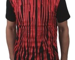 Dope Couture Uomo Nero Rosso Sangue Overflow Pittura Drip T-Shirt Nwt - $28.52