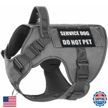 DNALLRINO Heavy Duty Tactical Dog Harness for Large Dogs w/Handle &amp; MOLLE - $48.28