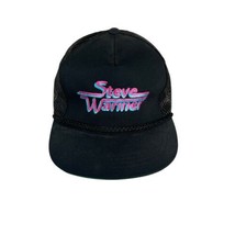 Vintage Black And Pink Steve Wariner SnapBack Trucker Hat One Size Count... - £36.67 GBP