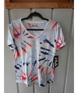 Fila Women&#39;s Starburst Tie Dye Short Sleeve Tee Shirt Size M NWT - £15.73 GBP
