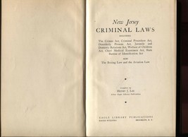 Criminal Laws 1932 HC Book New Jersey Medical Examiner Boxing Aviation - £14.78 GBP