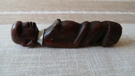 Antique African Wood Carved Figure Idol 5.5&quot; - £30.25 GBP