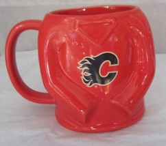 Calgary Flames 12 Oz. NHL Ceramic Red Jersey Shaped Front Mug - £14.07 GBP