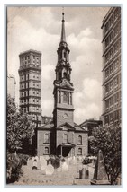 St Paul Chapel Trinity Church New York CIty NYC NY UNP Albertype DB Postcard M19 - £3.12 GBP