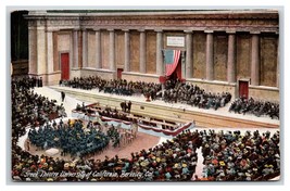 President Taft at Greek Theatre Berkeley CA California 1911 DB Postcard V10 - £2.85 GBP