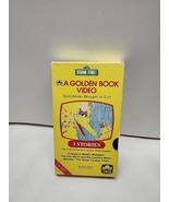 Sesame Street Golden Book Video VHS 1985 3 Stories Jim Henson Muppets Mo... - €6,91 EUR