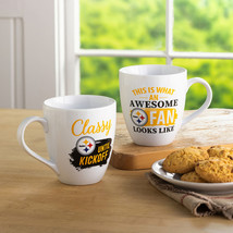 Pittsburgh Steelers Coffee Mug 17oz Ceramic 2 Piece Set with Gift Box - $1,566.53 MXN