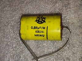 Iskra MKWU Series 0,56µF 630V Polycarbonate Capacitors NOS for Audio - $4.50