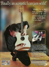 Jefferson Starship Craig Chaquico Signature Carvin AC375 acoustic guitar ad - $3.60