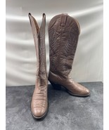 Nocona Boots Women 6 B Shoes Brown Leather Western Cowboy Pull On Cowgirl - $51.36 CAD