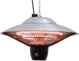 Infrared Electric Outdoor Heater With Led Light-Hanging, Model, 1544, In Black. - $165.97