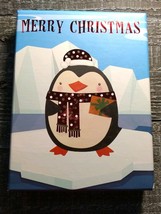 Trimmerry Gift Card Boxes Merry Christmas Penguin New - $13.83