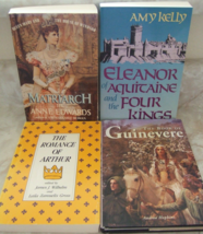 4 British Royalty History Books House Of Windsor Queen Mary Eleanor Of Aquitaine - £11.00 GBP