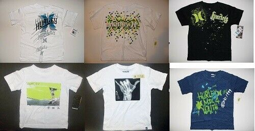 Hurley Boys T-Shirts 6 To Choose From Many Sizes 4,5,6,or 7 NWT - $11.89