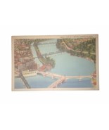 Zanesville, Ohio Aerial View Of Y Bridge Post Card 1937 - £2.54 GBP