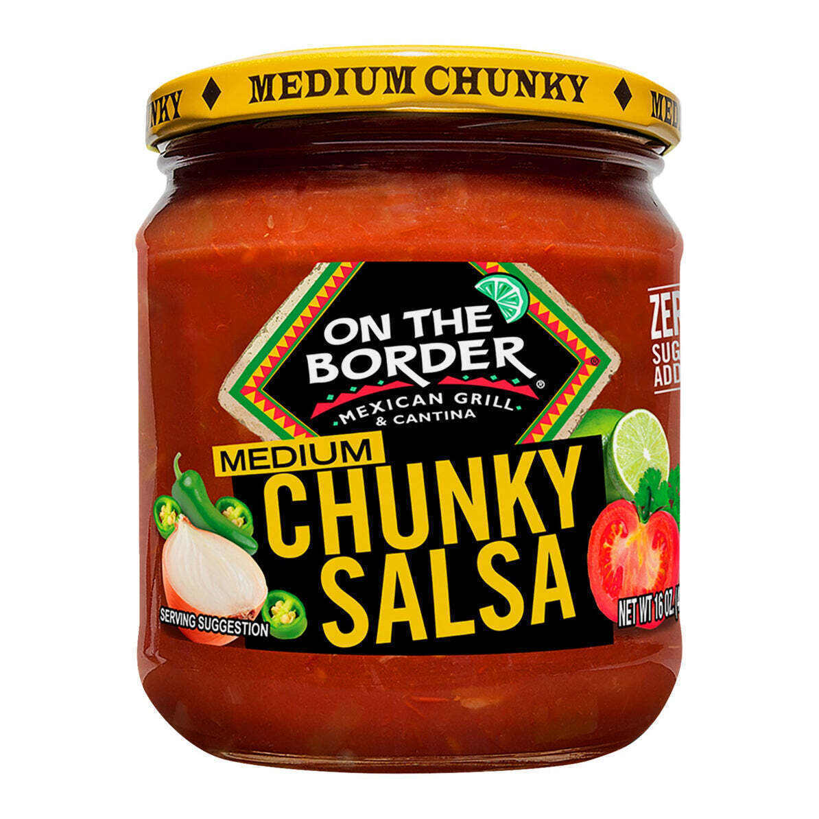 On The Border Mexican Grill & Cantina Chunky Salsa, 2-Pack 16 oz. Jars - $27.95