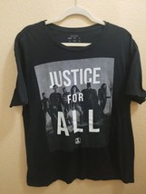 justice league Justice For All Black LG Marvel Comics T Shirt - £7.97 GBP