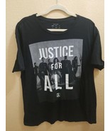 justice league Justice For All Black LG Marvel Comics T Shirt - £8.39 GBP