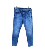 True Religion ROCCO Relaxed Skinny Size 33 Blue Wash Stretchy EUC - £52.89 GBP
