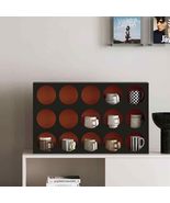 Vintage Black Mug Display Rack  15-Slot Grid Collectible Display Case, ... - $7,375.38 MXN