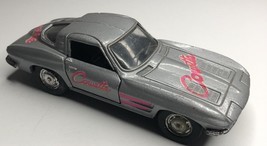 M.C. Toy 1963 Chevy Corvette Diecast Car Silver Pink Split Window 1:38  ... - $5.94
