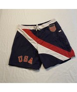 Vintage Polo Ralph Lauren Swim Board Shorts USA Navy Red Crest Mens 38 A... - £30.83 GBP