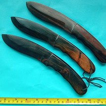 Kali set of 3  Filipino tribal handmade knife trainers Martial arts wood - $64.52