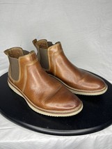 Johnston Murphy Boots Men’s Size 9.5M Brown Leather Uptown Chelsea Slide On - $40.00