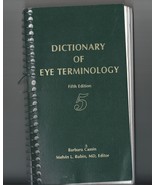 Dictionary Of Eye Terminology 5th Edition Barbara Cassin, Melvin L. Rubi... - $562.72 MXN