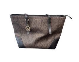 Micheal kors Purse Signature aria brown/acorn large tote bag sho 482857 - $99.00