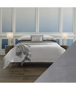 Sferra Giotto Slate King Sheet Set 4PC Grey Cotton Sateen 590TC Italy NEW - $703.00