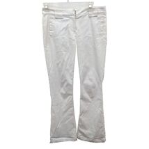Vintage 1990s Y2K Zinc Flare Cotton Jeans Pants White Size 3 - $99.99